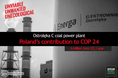 Ostrołęka C - Polish government’s contribution to the COP24 Climate Summit in Katowice