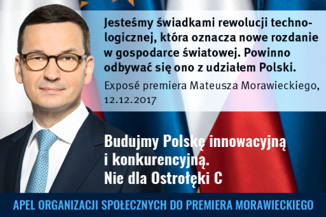 Apel do premiera – Nie dla Ostrołęki C!